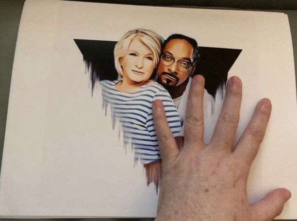 MARTHA STEWART SNOOP DOGG ART PRINT 