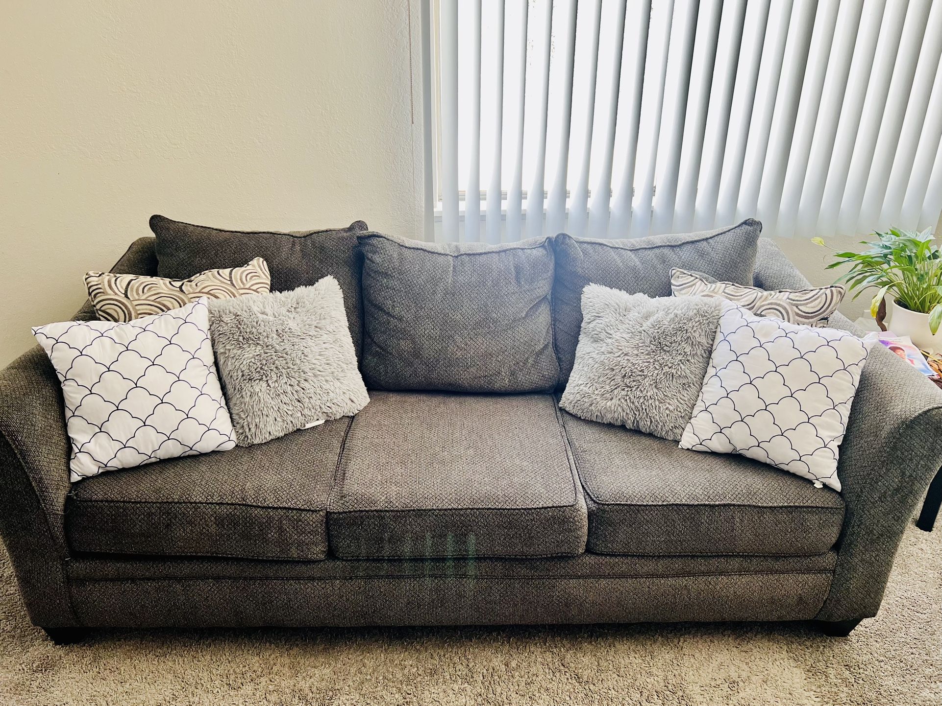 Couches and pillows