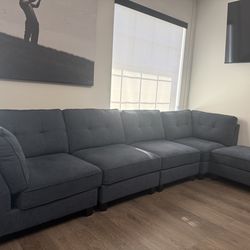 Grey sectional sofa