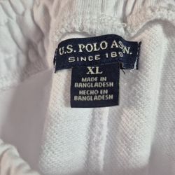 US Polo Assn Stripe Joggers White XL