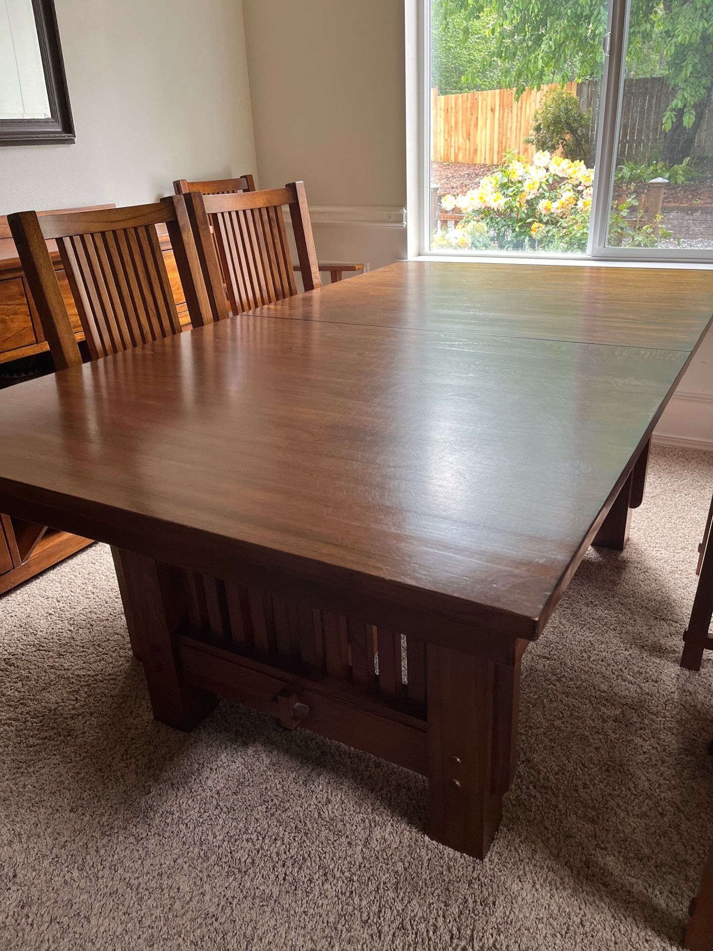 Trestle Table with matching buffet