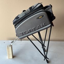 Bicycle Back Rack and Bag—Topeak