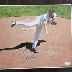 TIM LINCECUM Signed 11x14 Photo San Francisco Giants - All Star Game - JSA Certified