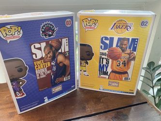 Funko Pops / Magazine  SLAM Shaquille O’Neal 02 + Vince Carter 03 