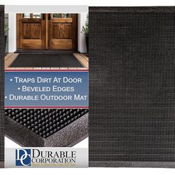Heavy duty rubber entrance mat