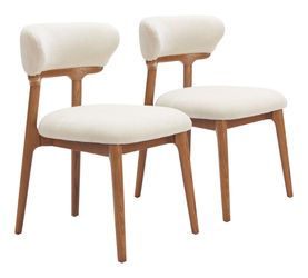 Cedar White & Walnut Dining Chair (Set of 2)