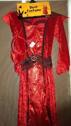 Devil custome with headband.