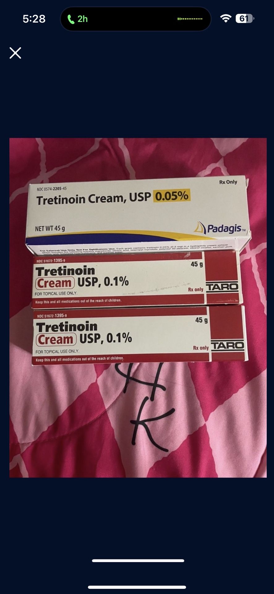 Trentinoin Cream