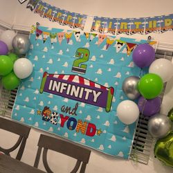Toy Story banner & Back Drop