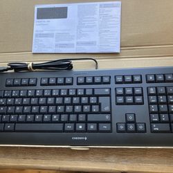 🌟 Brand New Cherry KC 1000 Wired Keyboard – USB – Slim & Fast Typing 🌟 