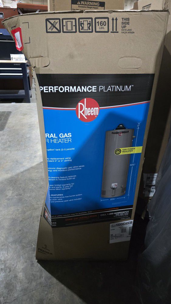 Rheem Natural Gas 50 Gallon Water Heater