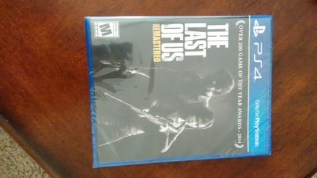 PS4 The Last of Us Remastered New!
