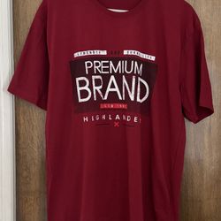 Highlander Men’s Red Graphic Cotton T-shirt, size 3XL