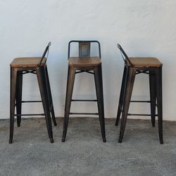 Bar Stool Chairs Metal - $50 EACH
