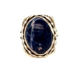 Vintage Sterling Blue Stone (Solidite) Ring