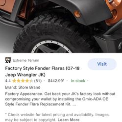 2010 Jeep Wrangler  Original Flares Fenders 