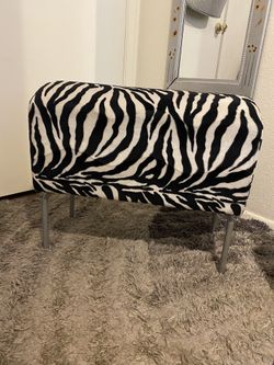 Zebra Vanity Seat
