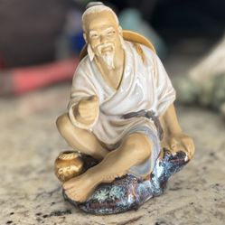 Vintage Chinese (SHIWAN) MUD MAN. FISHING MAN. 