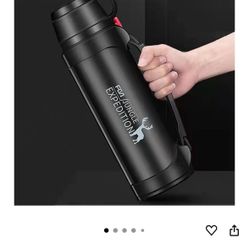 Stainless Steel Vacuum Flasks, Portable Insulated Kettle for Hot and Cold Drinks, Portable Car Travel Coffee Mug with Built-in Leak-Proof Lid
