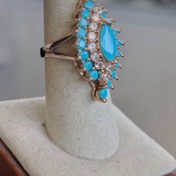 COCKTAIL RING CLUSTER WITH DIAMOND $20.00 