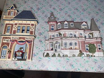 Brian Baker Deja Vu House Houses Wall Plaque Collection Decor Ceramic