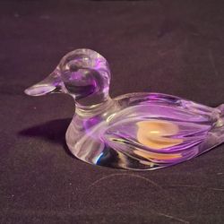 Princess House Crystal Duck Figurine