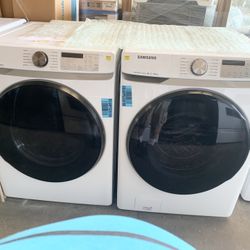 New Out Box Samsung Smart WiFi Enabled Washer/Smart WiFi Enabled Electric Dryer Set 