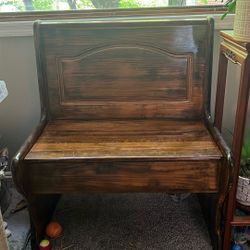 PENDING SALE Small Bench With Chest