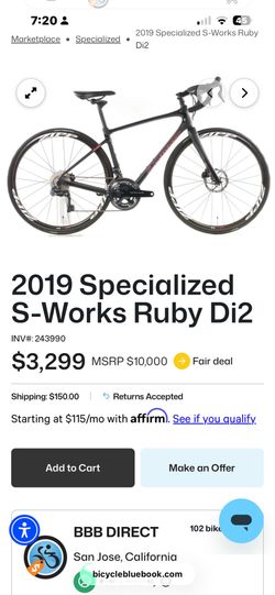 Sworks Roubaix bike