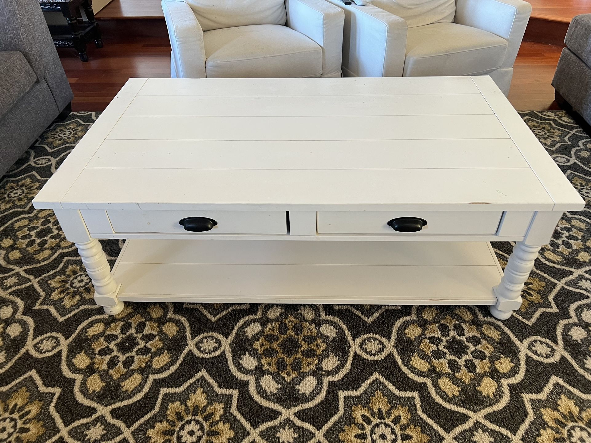 White Coffee Table Wood Table 