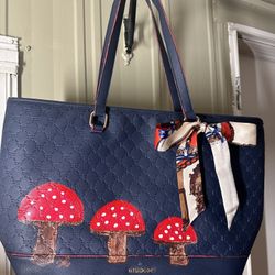 Hand Painted Studi F  Tote 