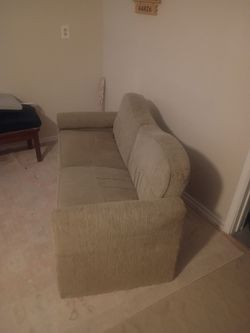 Beige Fabric Sofa Couch