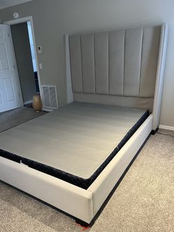 Fabric Queen Upholstered Bed Frame
