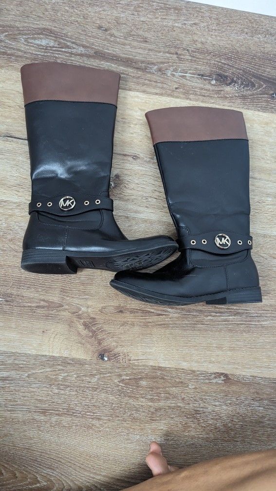 Michael Kors Emma Derby Boot Riding Color block Big Kid 3