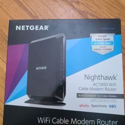 NETGEAR NIGHTHAWK AC1900
WIFI MODEM ROUTER COMBO