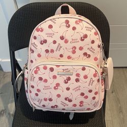 NWT! Juicy Couture Backpack Powder Blush With Coin Purse NEW
