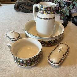 Antique Wash Bowl And Pitcher