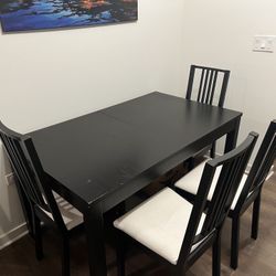 Wooden Table And Chairs