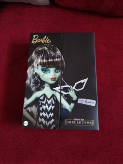 Monster High x Barbie Frankie Stein Doll with Original Barbie In Hand