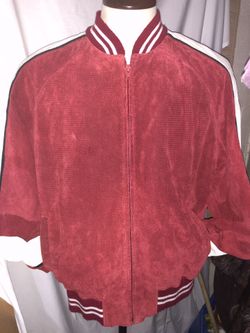 Wilson M.Jillian perforated suede/leather men’s motorcycle jacket size M