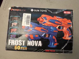 NEW! Frost Nova Set of 2 Blaster Toy 6+Guns with 60 pcs Refill Soft Foam Bullets