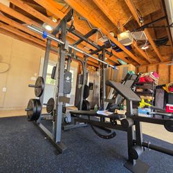 Smith Machine 2001 | Multi-Use Adj Bench | Gym Equipment | Fitness | Squat Rack | Excercise |🔴WEIGHTS AND BARBELL SOLD SEPARATELY 🔴 FREE DELIVERY 🚚