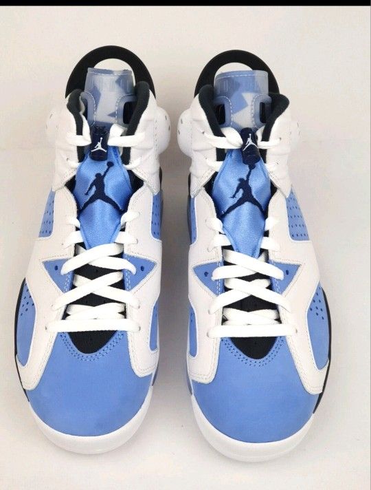 Air Jordan 6 Retro White University Blue UNC CT8529-410 Men's Size 11