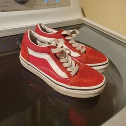 Red Vans Kids 12.5