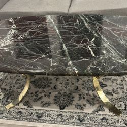 ☕ Marble-Top Coffee Table – Modern & Elegant