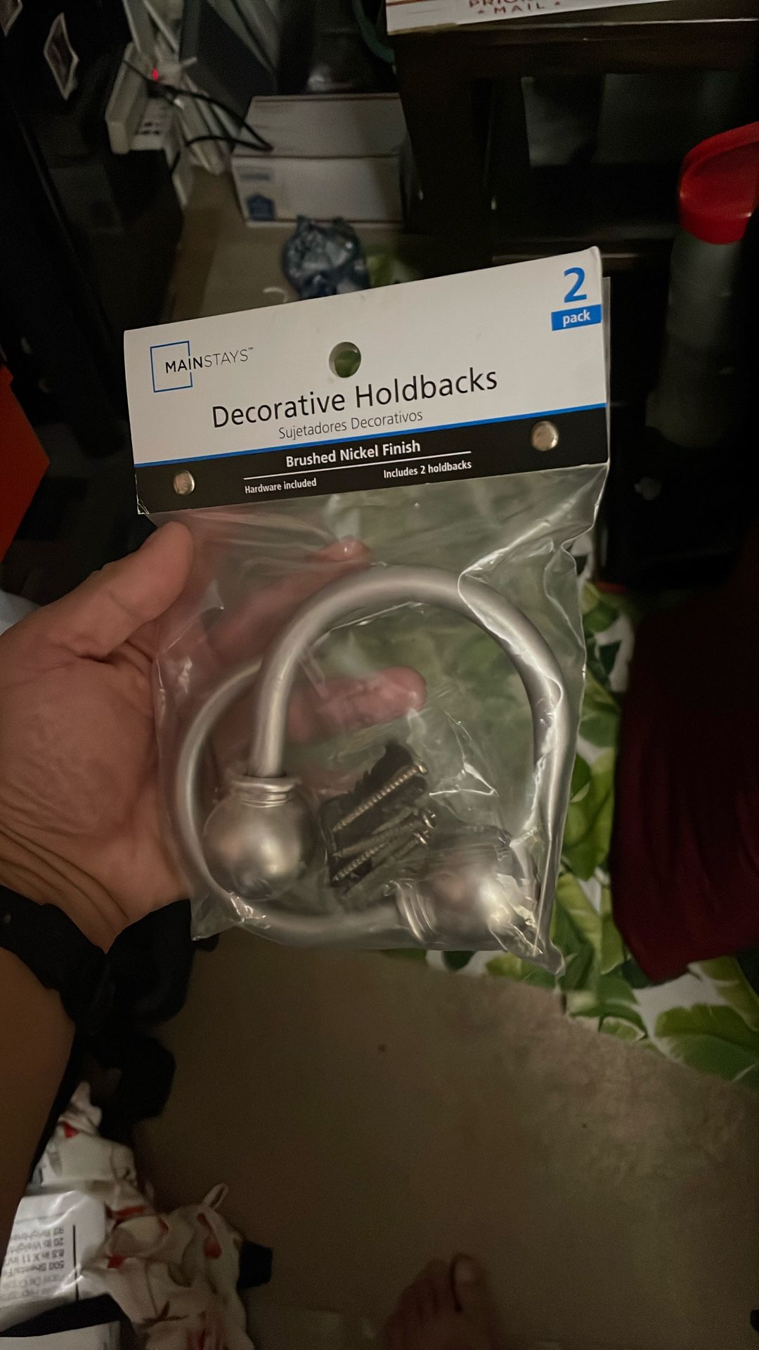 Mainstays Decorative Holdbacks For Curtains