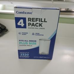 4 Refill Pack Diaper Pail Liners Fits Dekor 