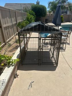 Dog Crate with cover option.
