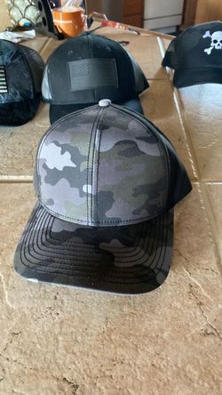 Black Camo Snapback Hat