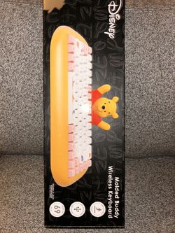 Disney molded Winnie The Pooh OR Stitch Wireless Keyboard